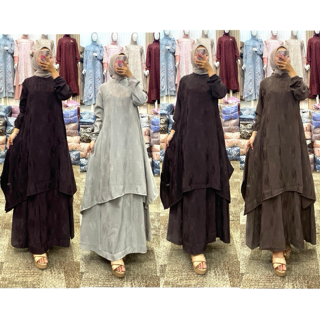 Ainaya One Set Waka-waka Bahan Sovia Jaguar by Yulia HD