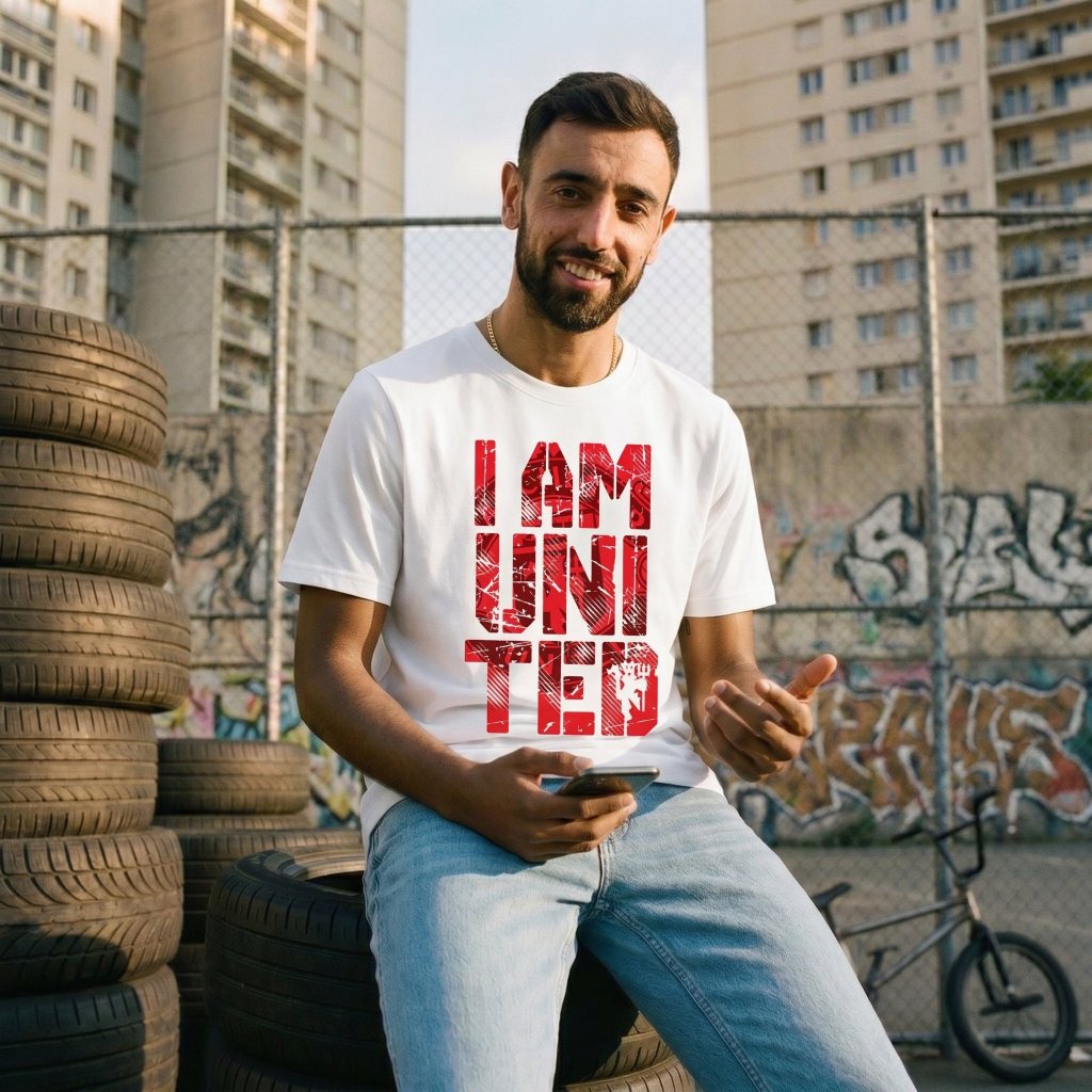 OVERHEADKICK PREMIUM TEES I AM UNITED T-SHIRT / KAOS BOLA / KAOS TIM MANCHESTER UNITED / KATUN COMBE