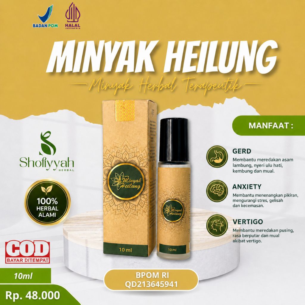 Minyak Heilung 10ml - Herbal Oil untuk Pemulihan Stroke dan Relaksasi