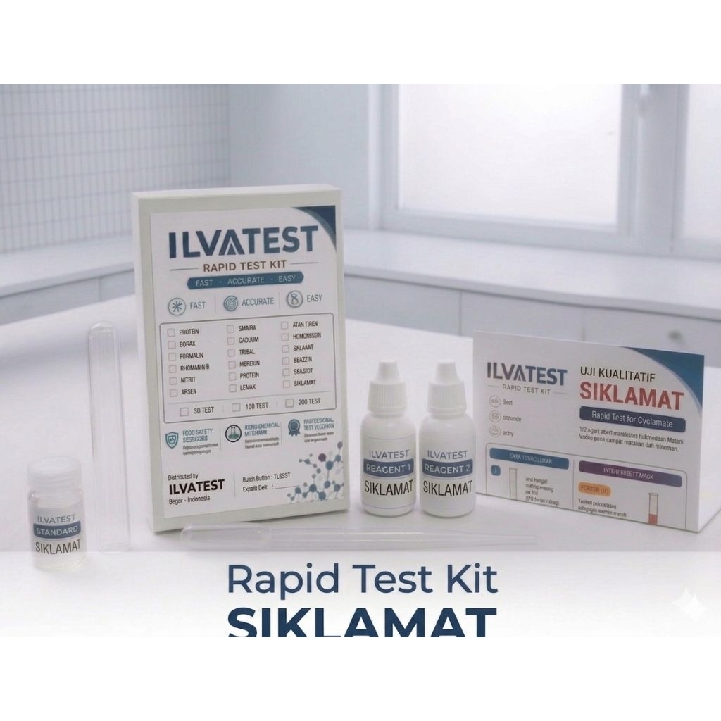 Rapid Test Kit Siklamat / Test Kit uji Siklamat / Cyclamate