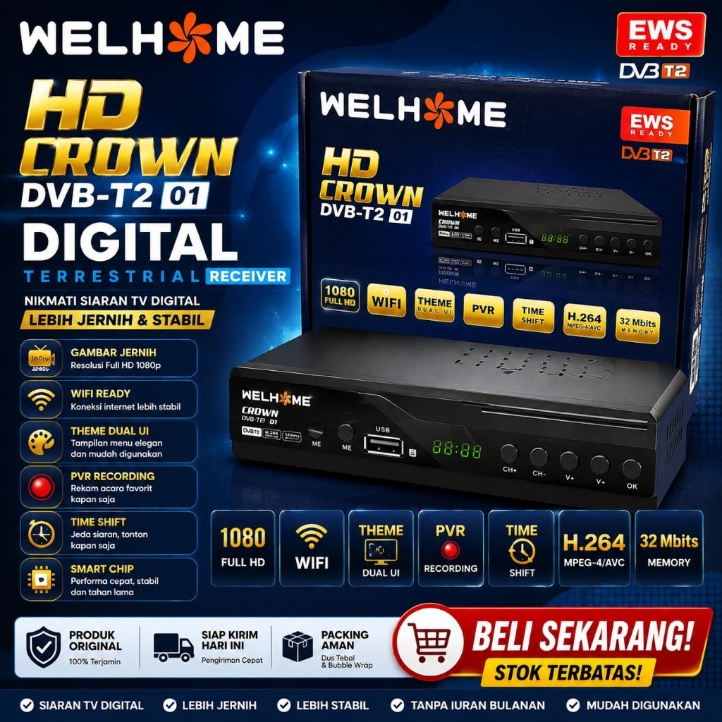 STB WELHOME HD CROWN DVB-T201