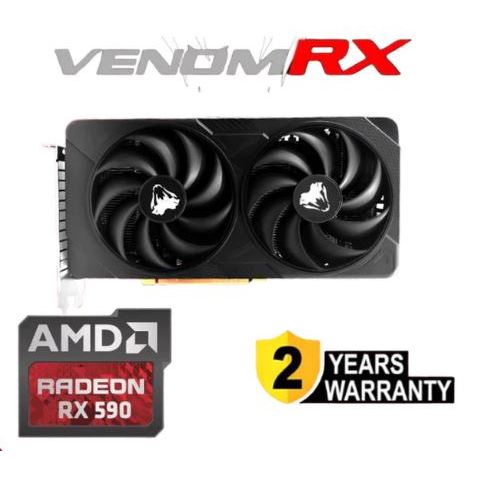 VGA RX590 VENOMRX RADEON RX 590 8GB DDR5 256bit DUAL FAN - 2048SP