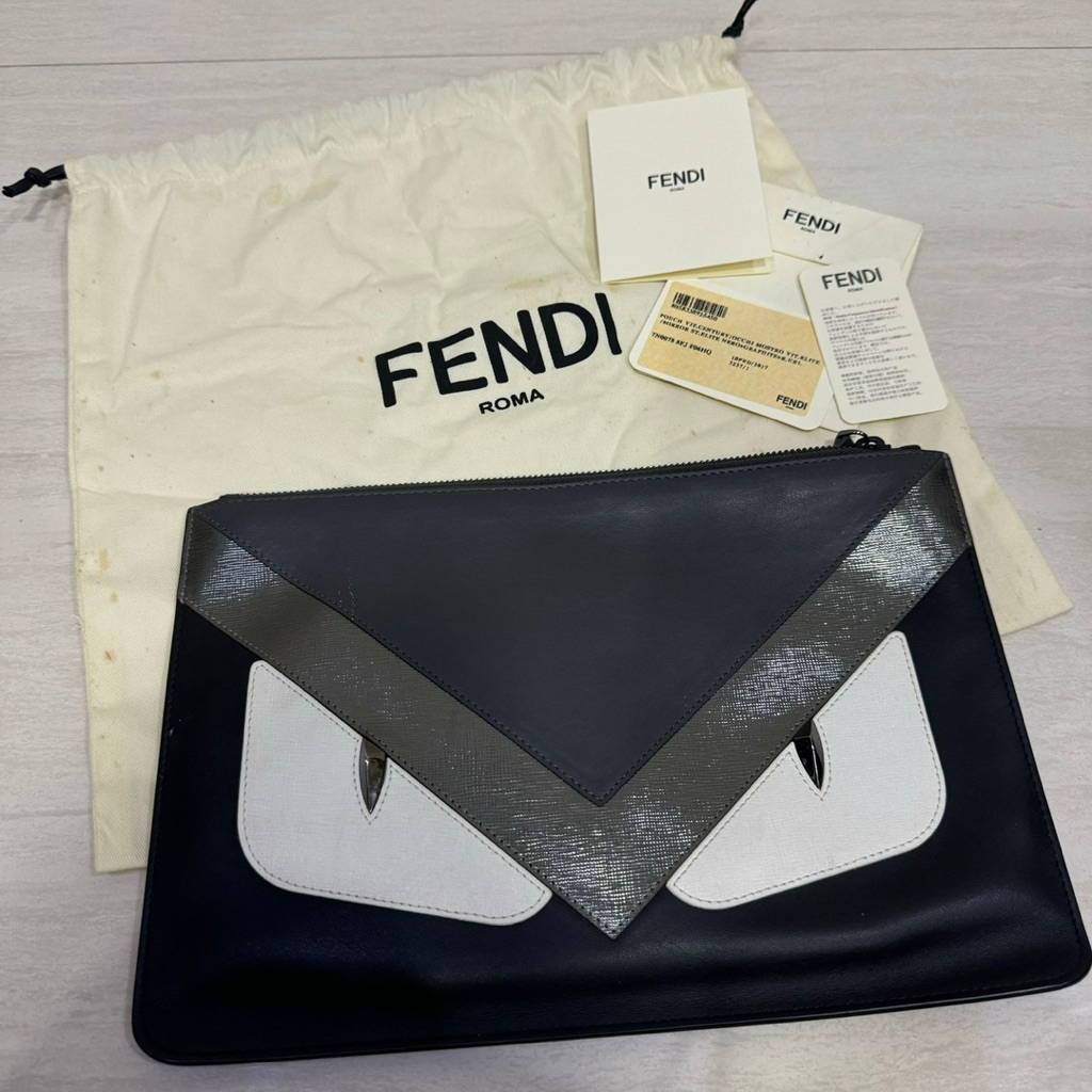 Authentic Fendi Monster Clutch