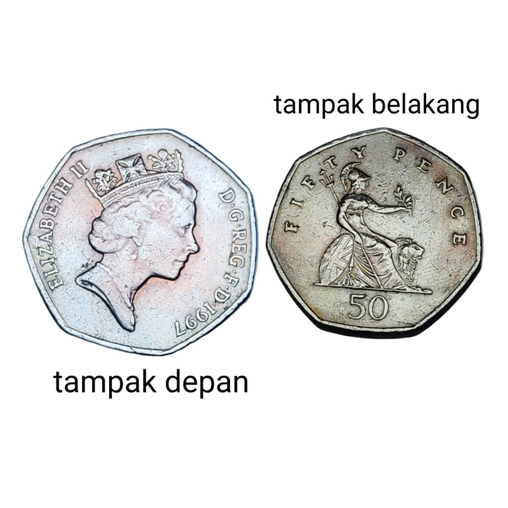 Koin 50 Pence Britania Raya