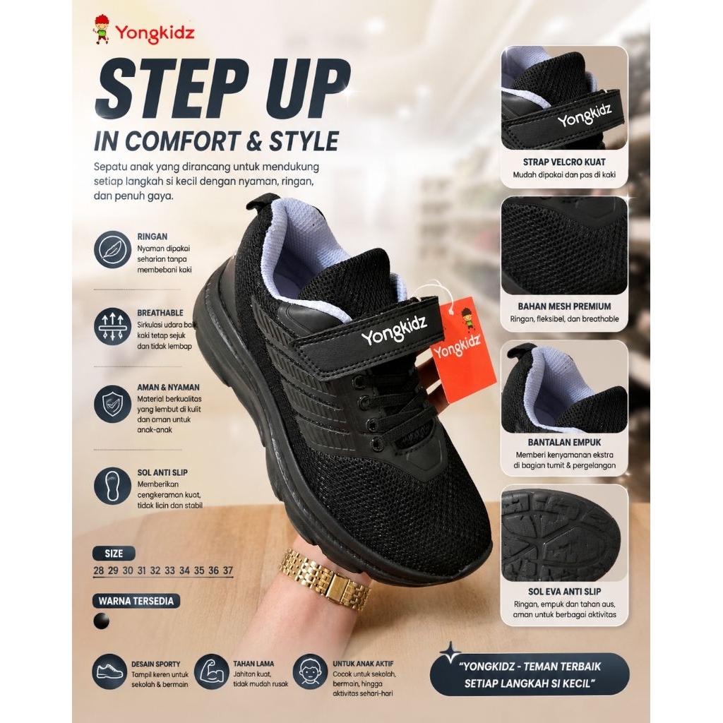 SEPATU ANAK CEWEK YONGKIDZ SEPATU SEKOLAH KOLEKSI TERBARU MATAHARI STORE Langsung chat saja 
