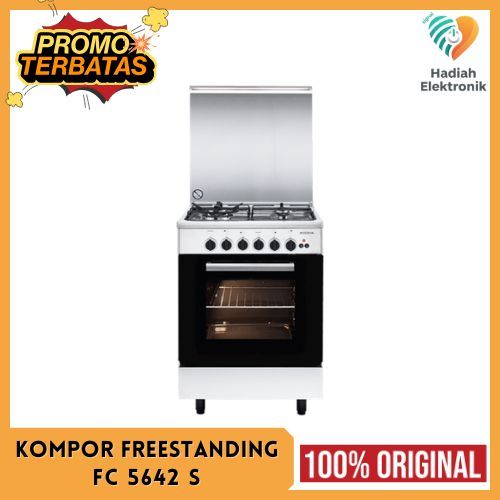 FREESTANDING MODENA FC 5642 S KOMPOR GAS OVEN 4 TUNGKU 60CM ITALIAN BURNER FC5642S