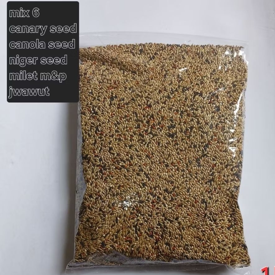 CANARY SEED PREMIUM MIX6 KENARI SEED BERSIH PAKAN BURUNG CANARY