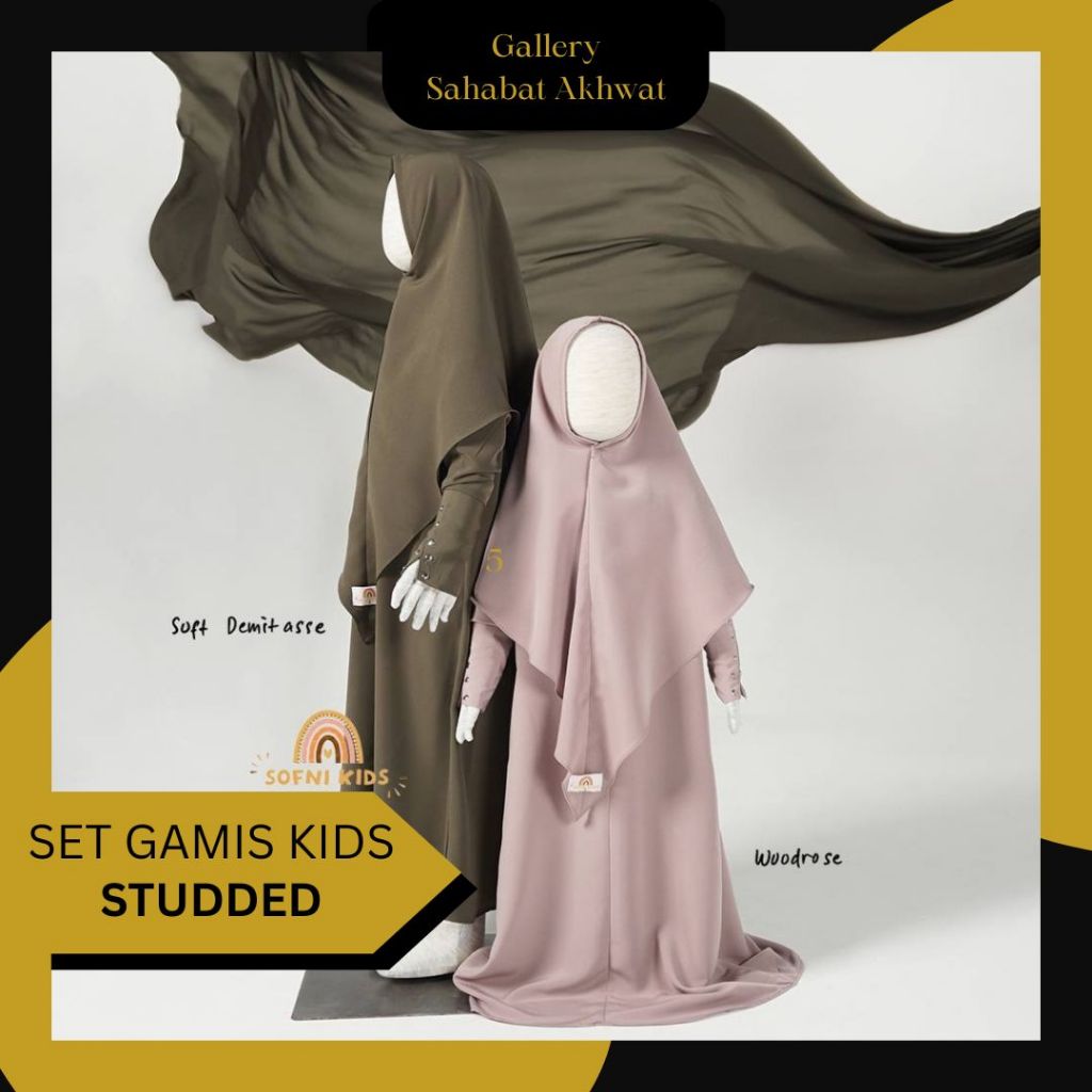 STUDDED SET GAMIS KIDS by SOFNI klambieakhwat BISA COD by REQUEST