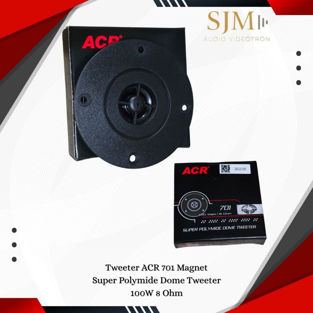 Tweeter ACR 701 Magnet Super Polymide Dome Tweeter 100W 8 Ohm