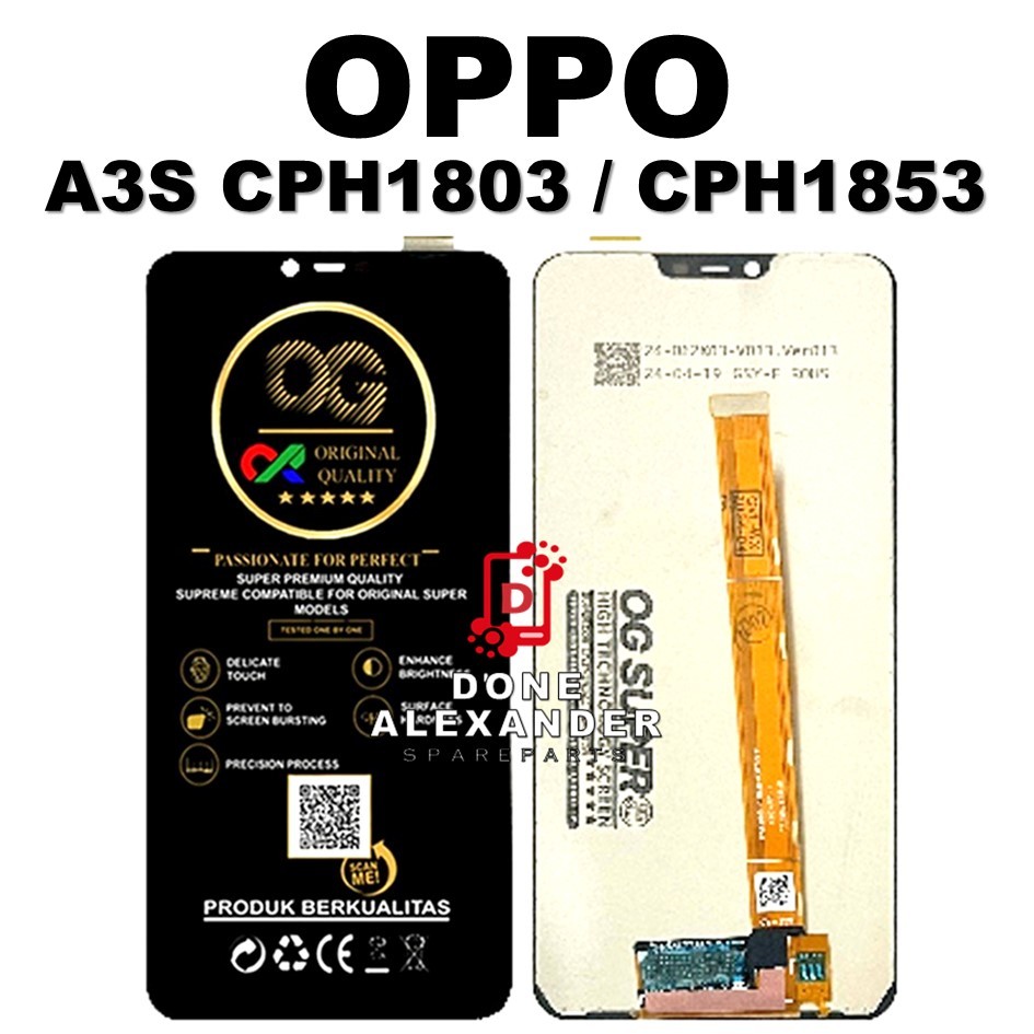 LCD TOUCHSCREEN OPPO AA3S CPH1803 / CPH1853 ORIGINAL 100% FULLSET