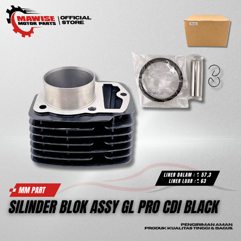 SILINDER BLOK ASSY GL PRO CDI BLACK – GL MAX SERIES CYLINDER BLOK BORING SEHER SET GL PRO CDI 144CM