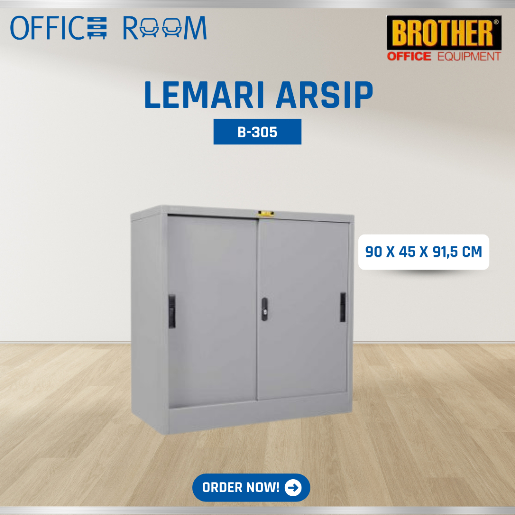 Lemari Arsip Plat Sliding Pendek Brother B-305