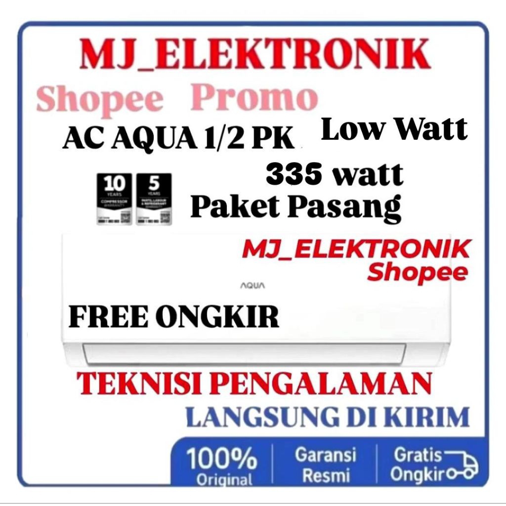 AC AQUA 1/2 PK PAKET PASANG