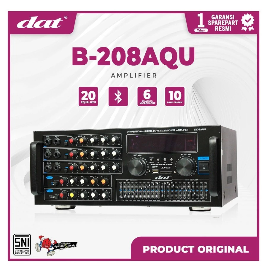 POWER AMPLIFIER KARAOKE DAT B208AQU ORIGINAL DAT B20 AQU