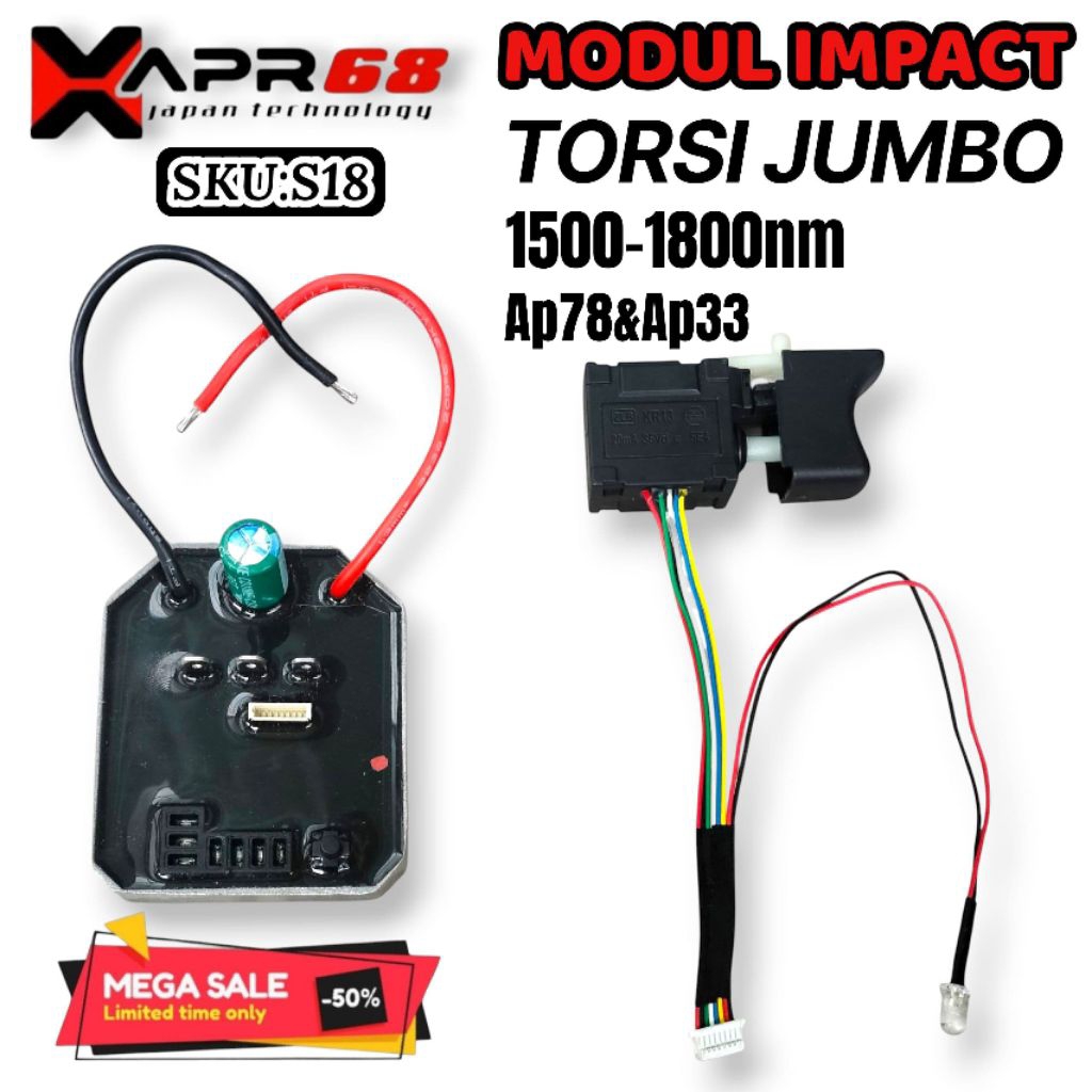 Modul impact jumbo 1/2inch 1500nm - 1800nm  (ap78 ap33) 
Sku :  s18
