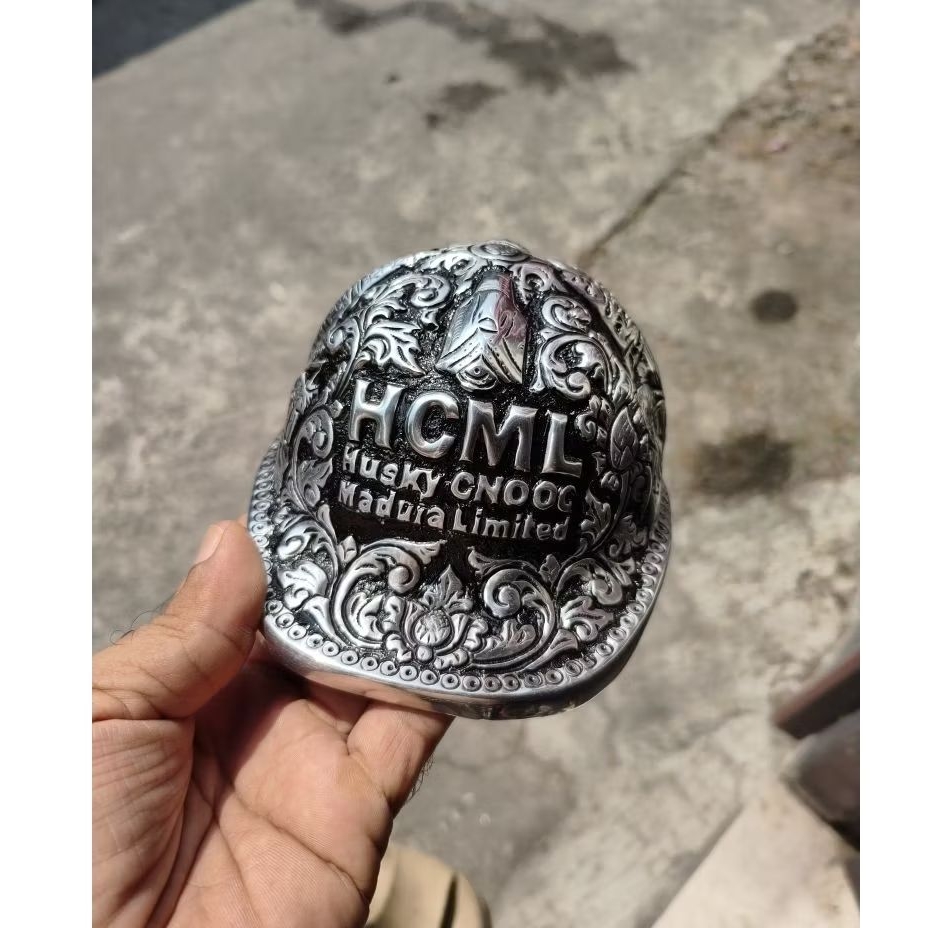 Miniatur Helm Pertambangan Bahan Almunium