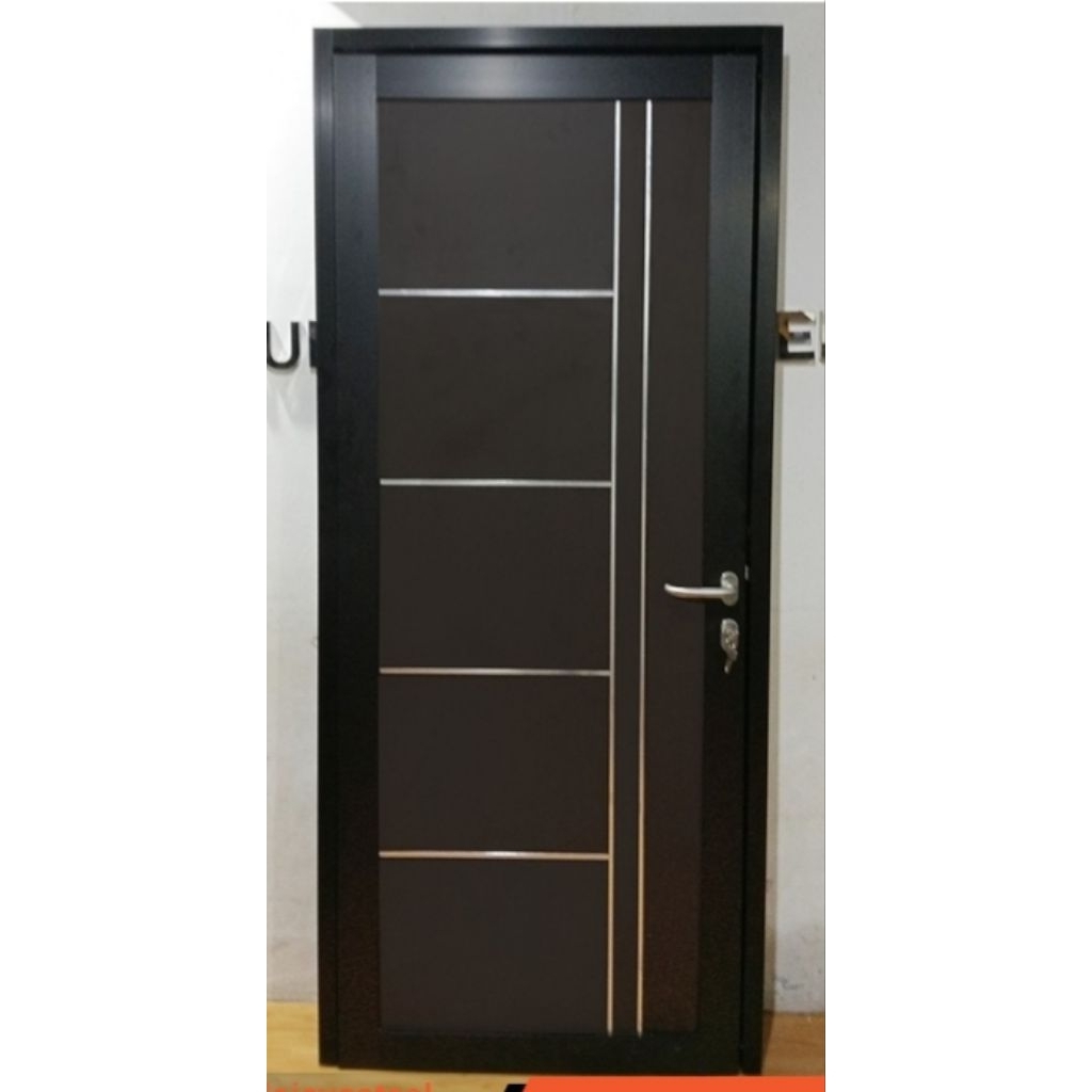 satu set pintu alumunium+kusen 3in alexindo