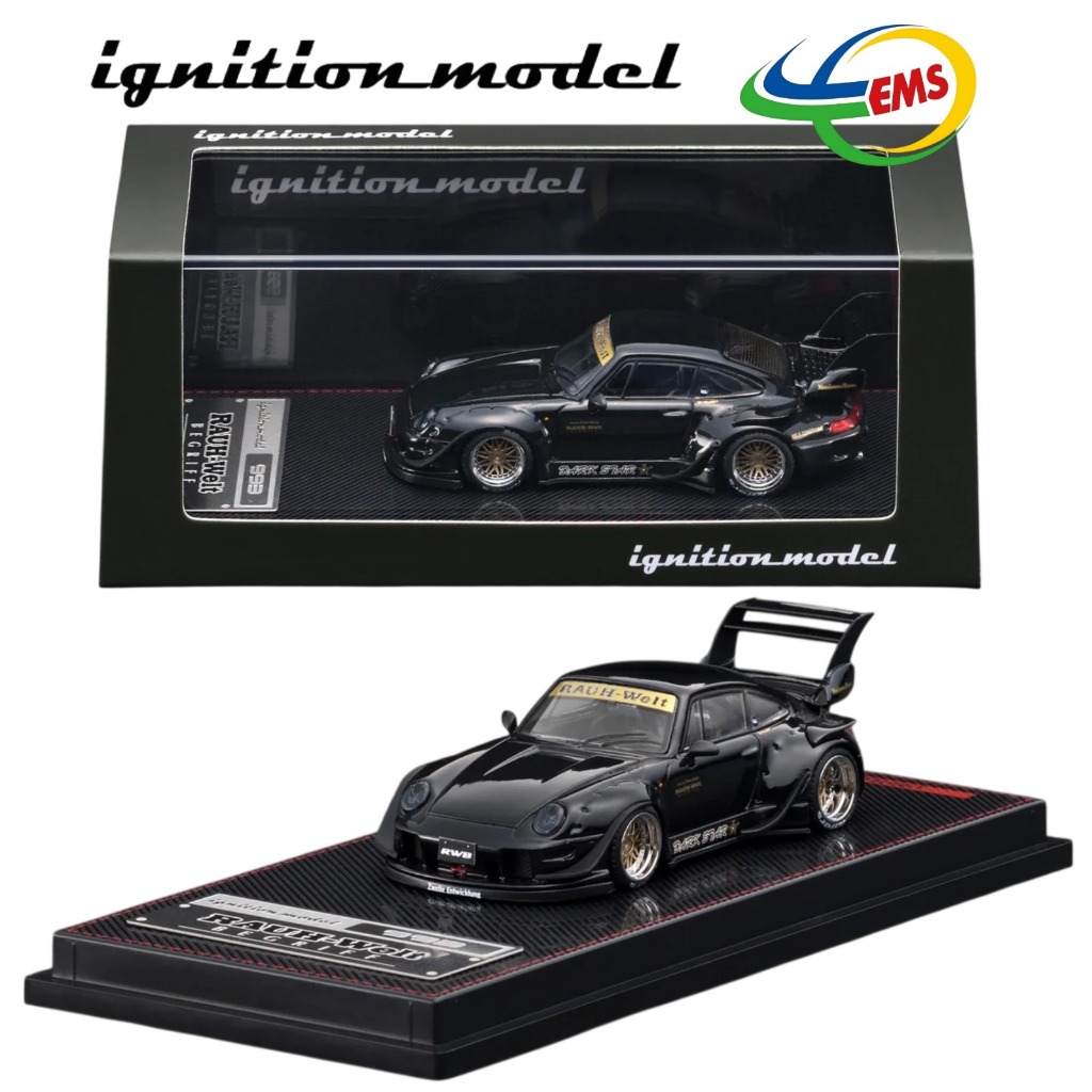 IG3870 - Ignition Model 1/64 Porsche RWB 993 Black