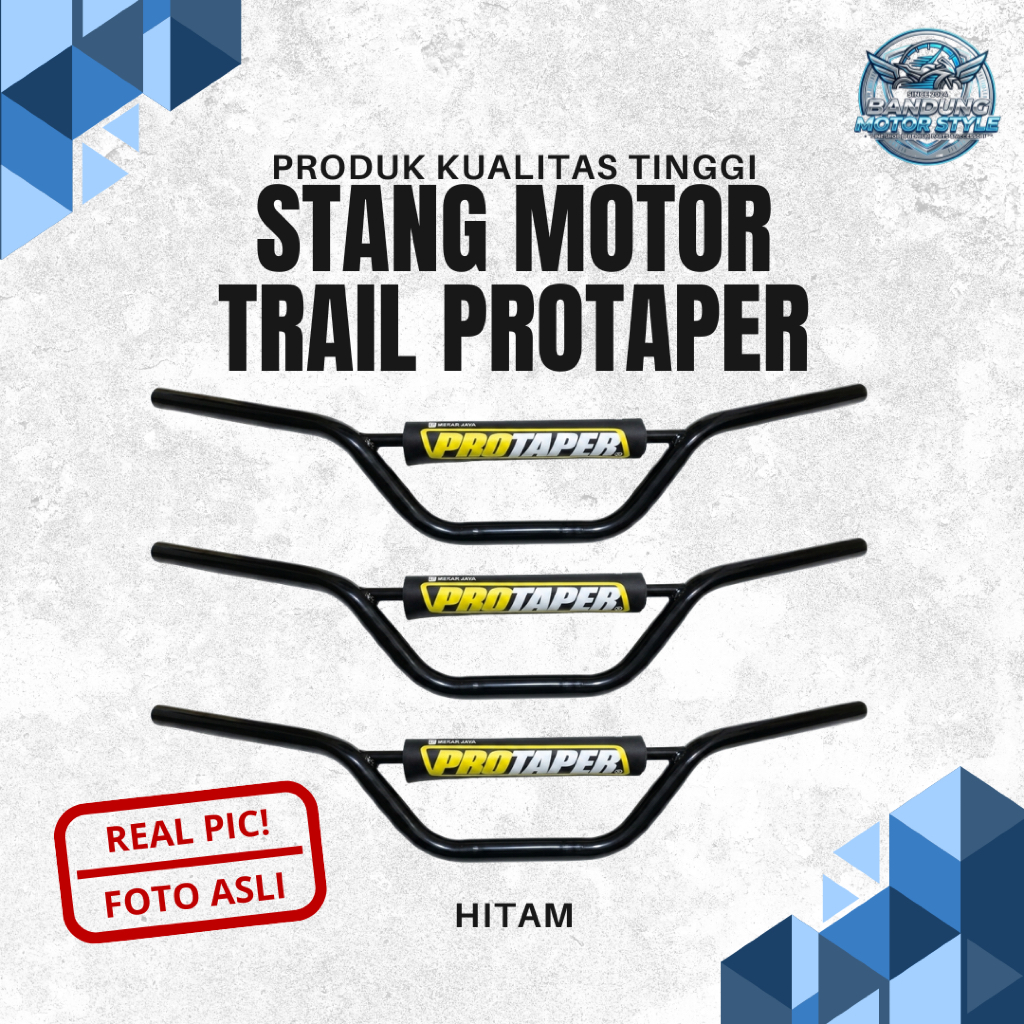 STANG MOTOR TRAIL PROTAPER BUSA (HITAM) KUALITAS TINGGI REAL PICTURE