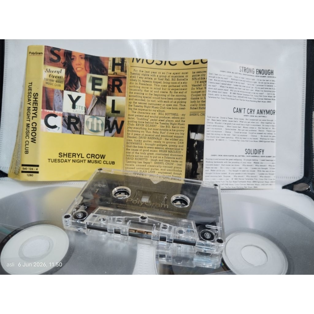 kaset pita sheryl crow _ tuesday night music club