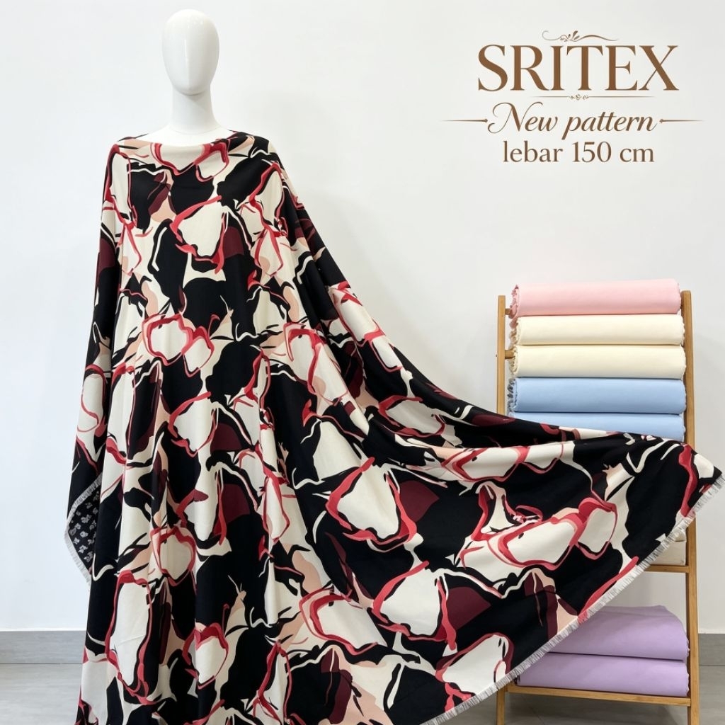 kain yoryu crinkle motif - kain crinkle yoryu - kain motif luxury  - kain yoryu motif premium