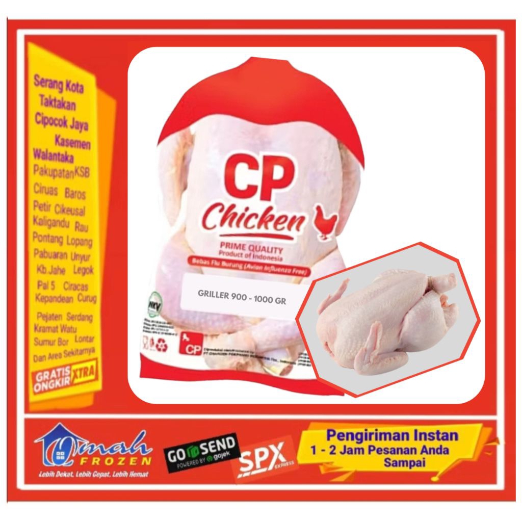 Ayam Utuh CP, Ayam Karkas Higienis, Frozen Serang