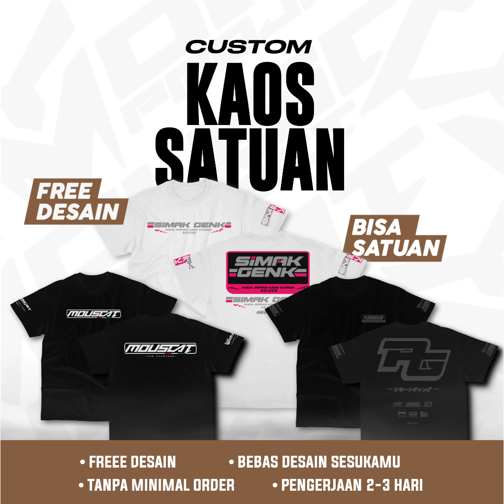 KAOS CUSTOM SATUAN BEBAS DESAIN COUPLE, FOTO SENDIRI, FOTO KELUARGA