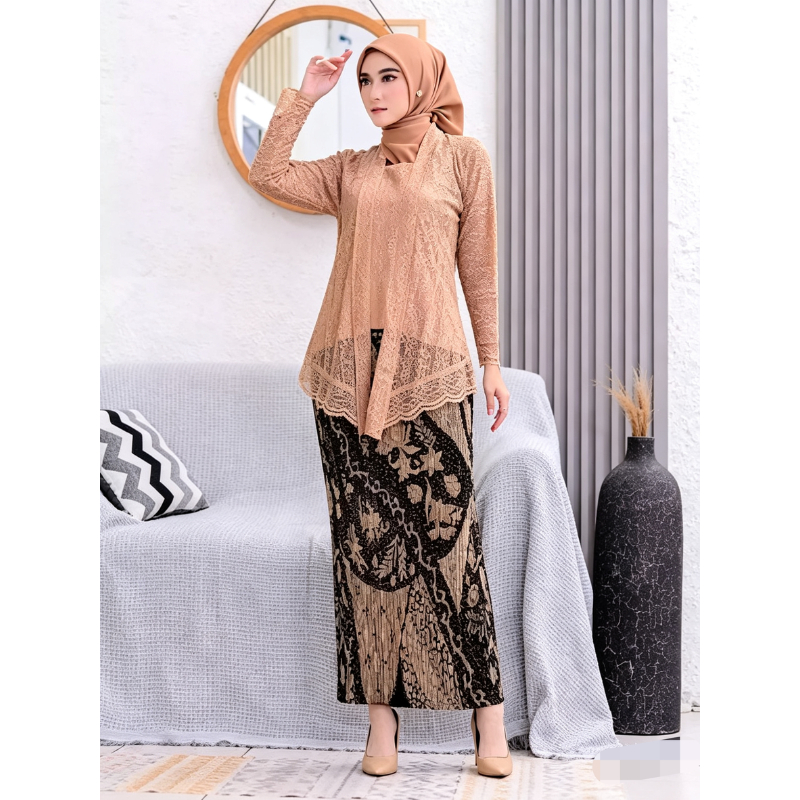 Kebaya Kutubaru Malika / Setelan Kebaya Kutubaru malika Pesta / kebaya kutubaru moren pesta / kebaya