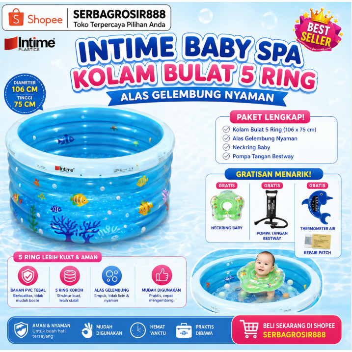 Intime Yt215a - kolam baby spa intime bulat - intime bulat - intime baby spa