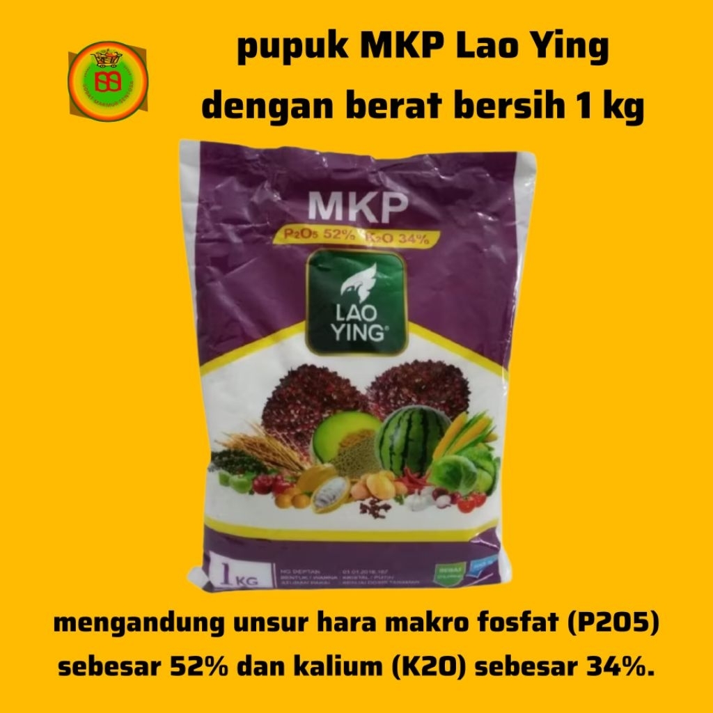 pupuk MKP Lao Ying kemasan 1 kg.