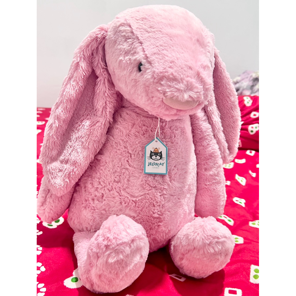 Boneka Kelinci Jelly Cat Pink (Huge/Besar) 50 Cm