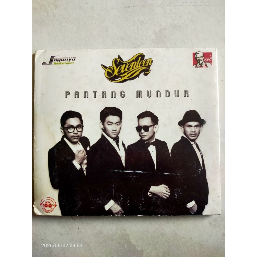 CD original SEVENTEEN "pantang mundur" (cd kfc)