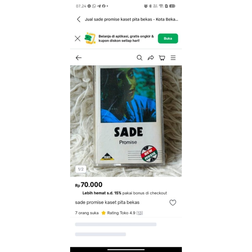 kaset sade pesanan