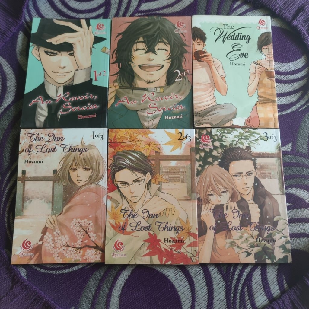 Sepaket Komik Karya Hozumi 3 judul (The Wedding Eve, Inn of Lost Things, Au revoir)