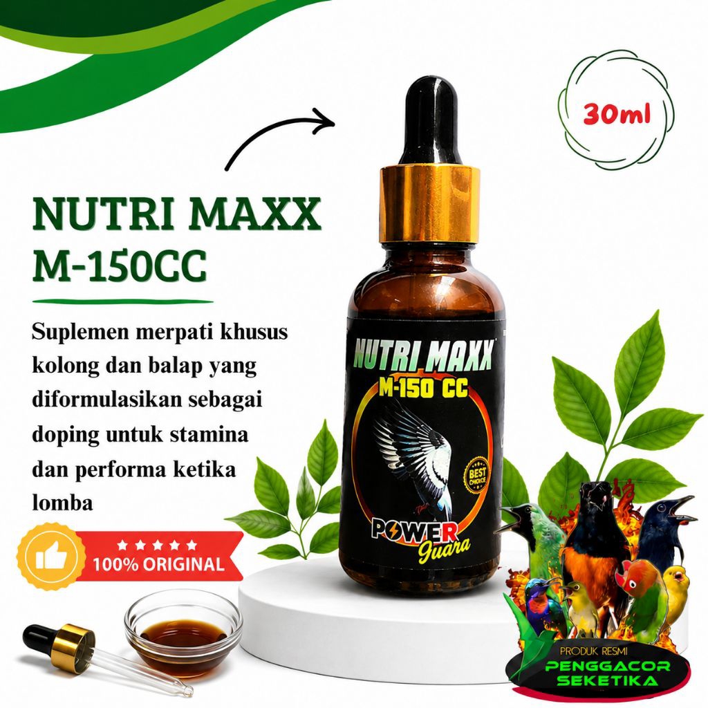 Suplemen merpati Nutrimax M 150 Cc Merpati Kolong balap juara