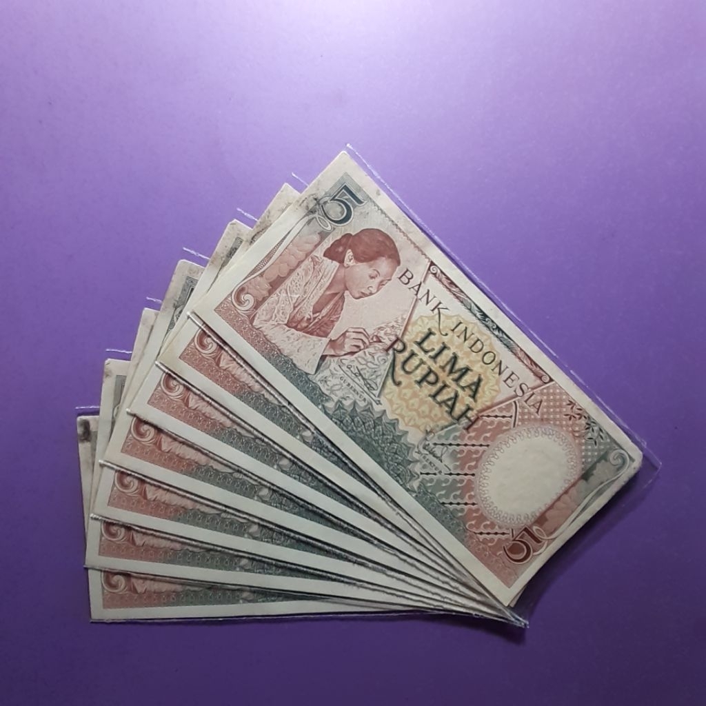 Uang kuno 5 rupiah pekerja