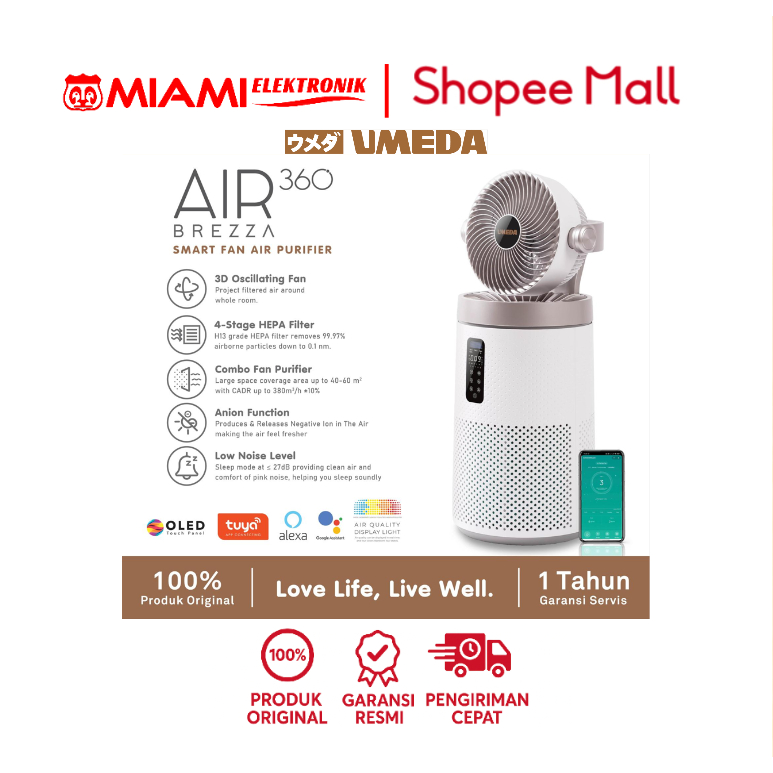 Umeda AIR360 Brezza Fan Air Purifier