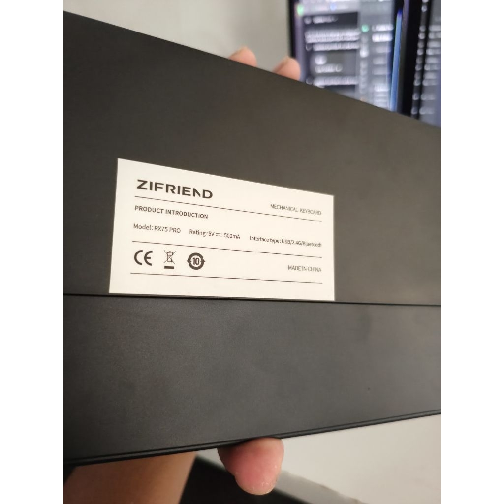 keyboard zifriend rx75 pro like new