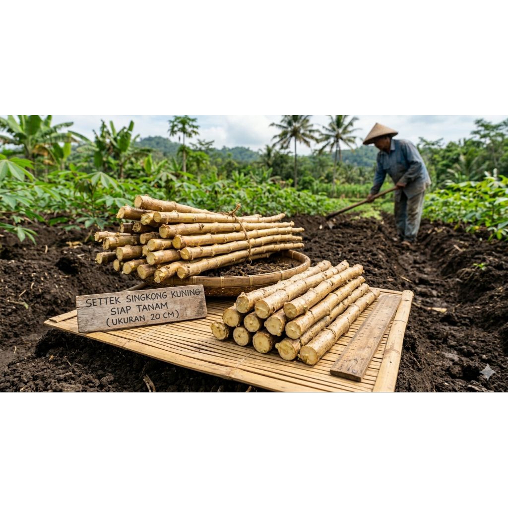 bibit pohon singkong mentega singkong kuning