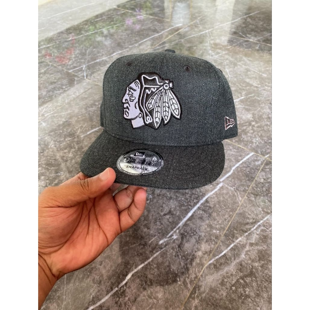 Topi Second Branded Original New Era Snapback Chicago blackhawks
