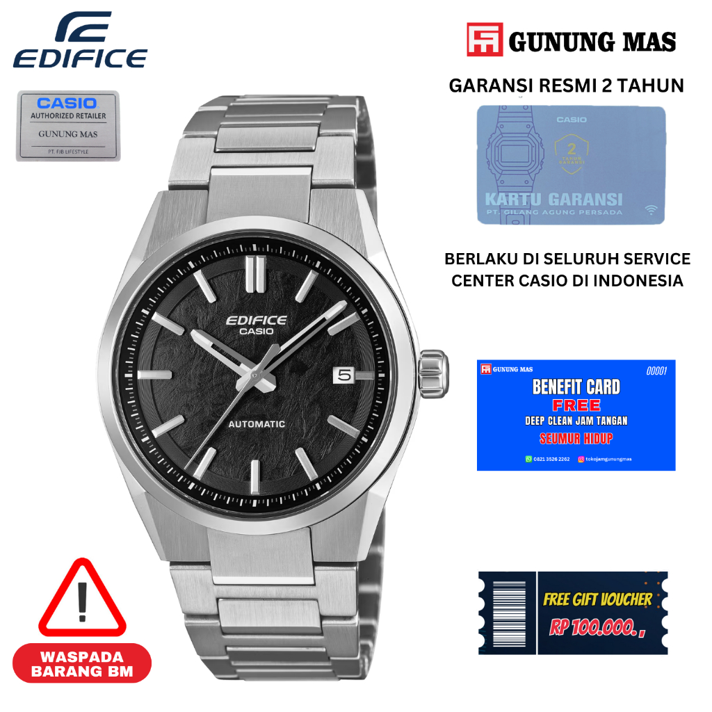 Jam Tangan Pria Casio EDIFICE  EFK-110D-1ADF Automatic Original 100%