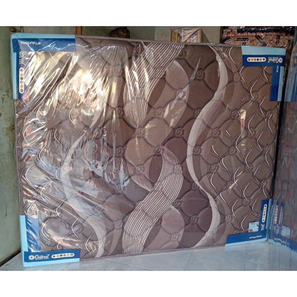 Springbed Central Deluxe Energy Coklat  160 x 200 x