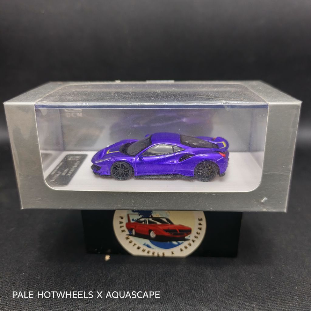 DCT FERRARI 488 PISTA NOVITEC VIOLET/UNGU YELLOW STRIPE