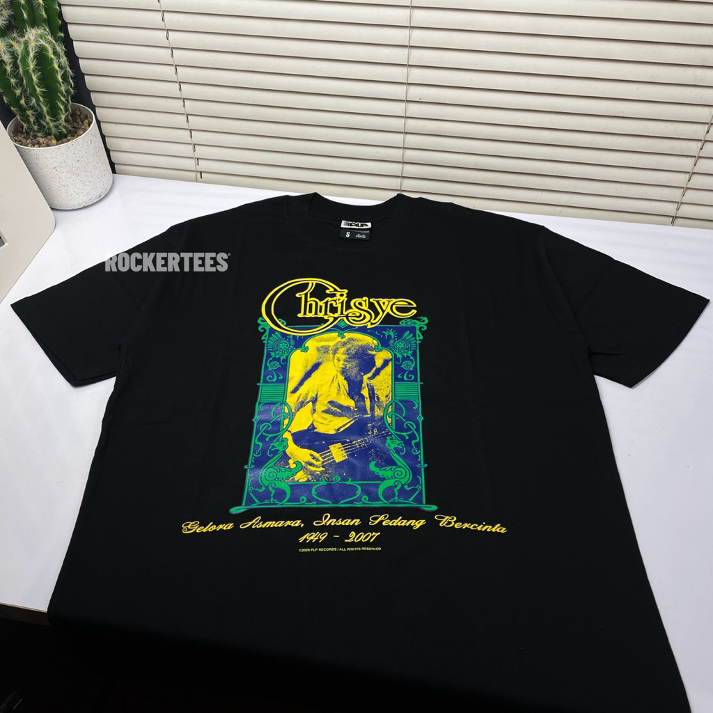 Chrisye - Bass Black T-Shirt | Rockertees Original Merchandise