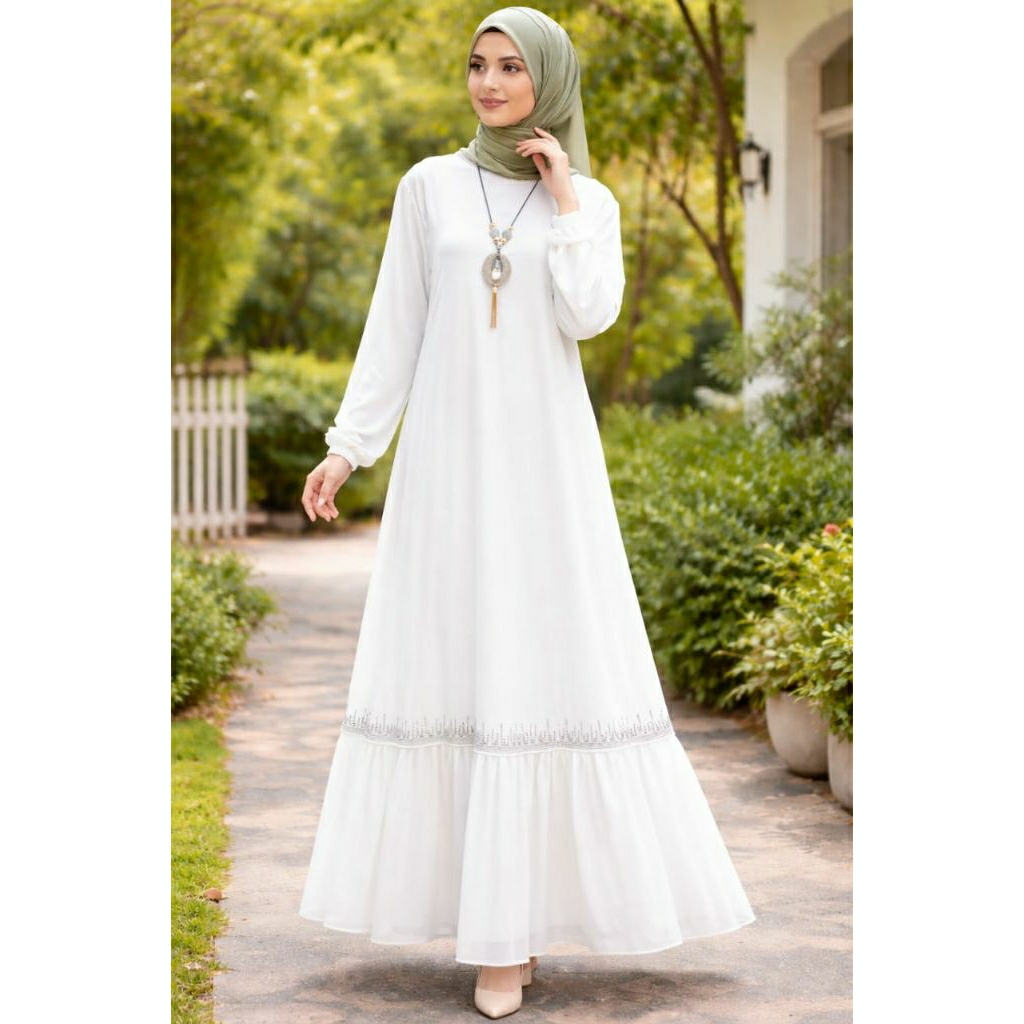 gamis malaysia bahan ceruty baby doll/gamis malaysia payet/gamis malaysia terbaru/gamis malaysia tre