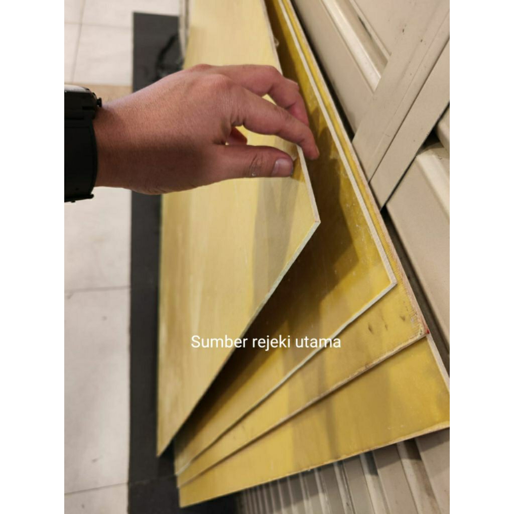 Epoxy fiberglass Lembaran 6mm x 100cm x 200cm / Resin lembaran kuning