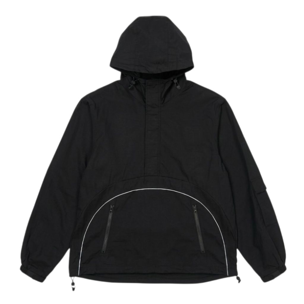 Jaket Windbreaker Kangaroo Pocket - Pullover Jacket Techwear Style Unisex