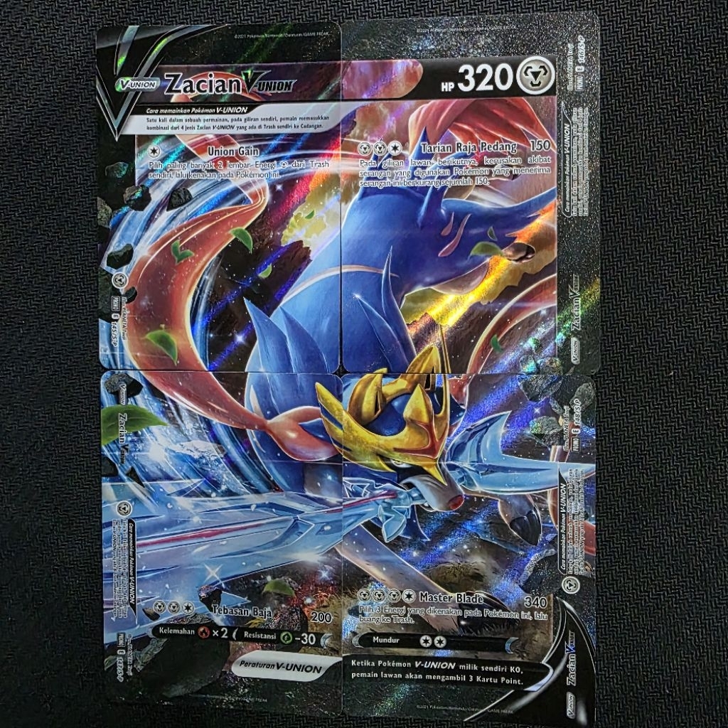 Tcg Pokemon Zacian RR Promo V Union ID