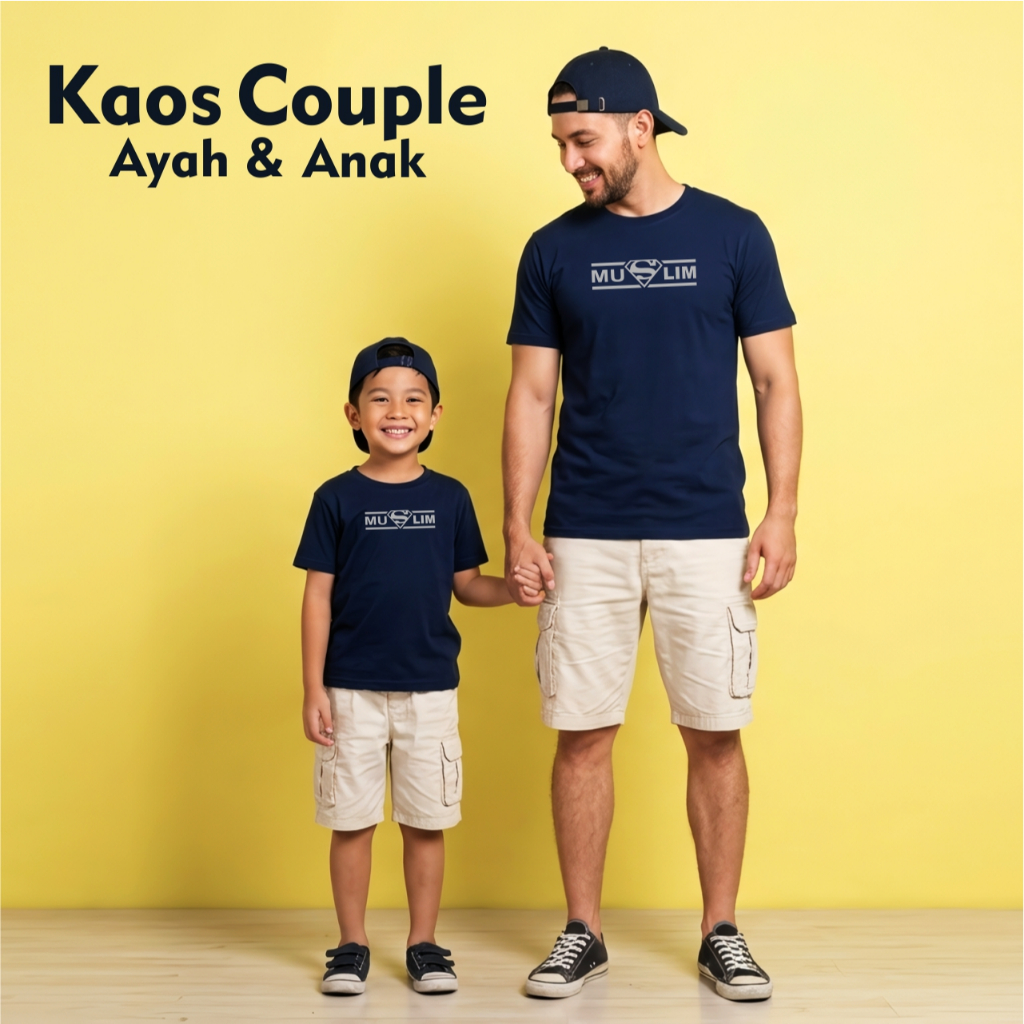 Kaos couple anak dan dewasa | Kaos couple muslim | Baju anak laki | Baju couple pasangan