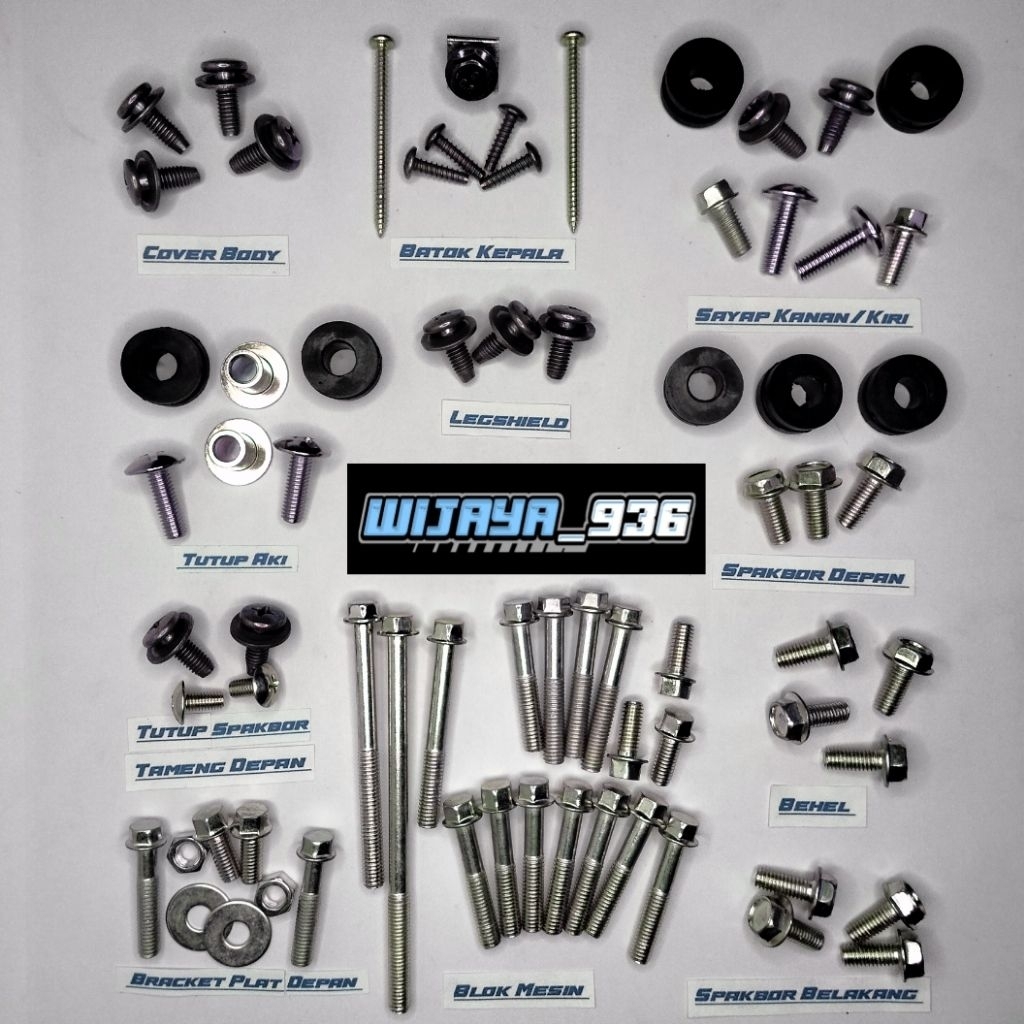 Baut Alfa Yamaha Full body / Baut Alfa Fullset